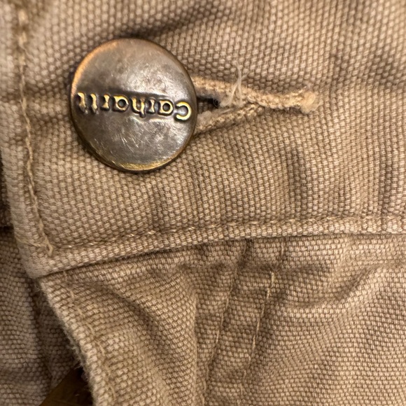 Men’s Carhart pants size 42x30 Loose fit Carpenter work blue collar construction - Picture 6 of 9